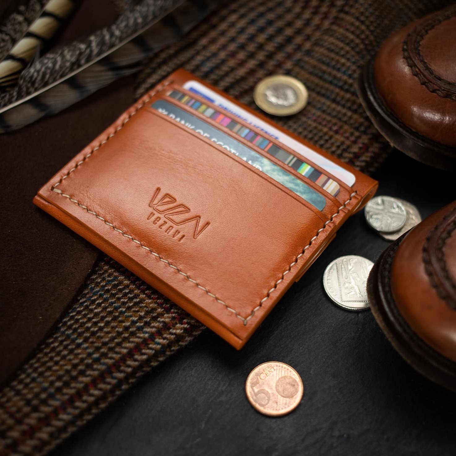 Leather card holder